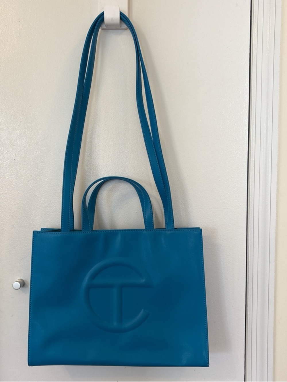 Telfar Cyan (Teal Blue) Medium Shopping Bag - Perfect condition
